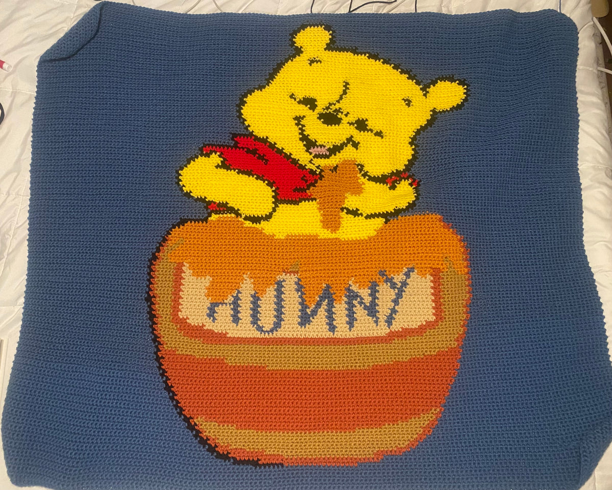 Winnie The Pooh Hunny Jar BLANKET PATTERN