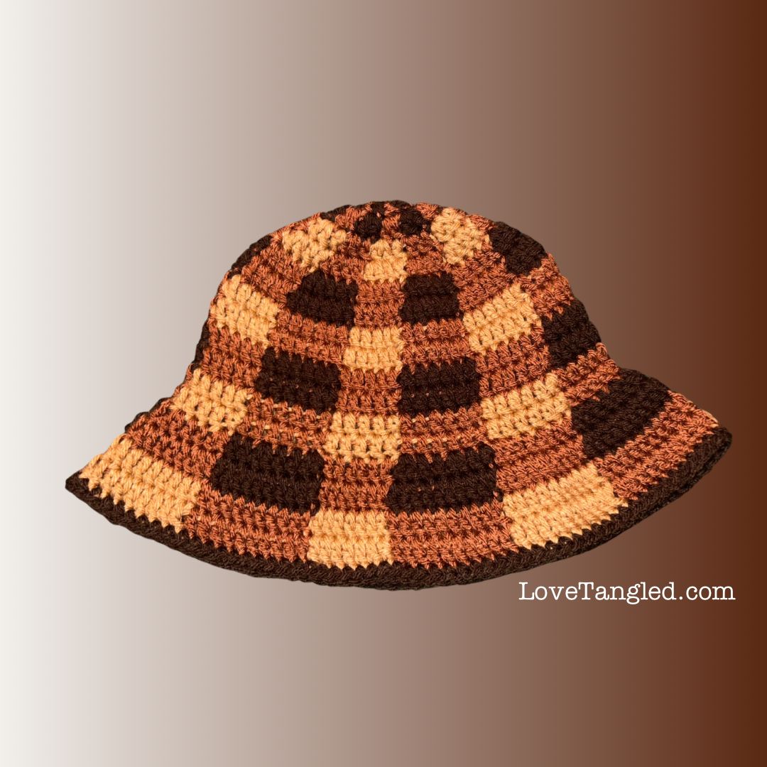 Cocoa Plaid Bucket Hat