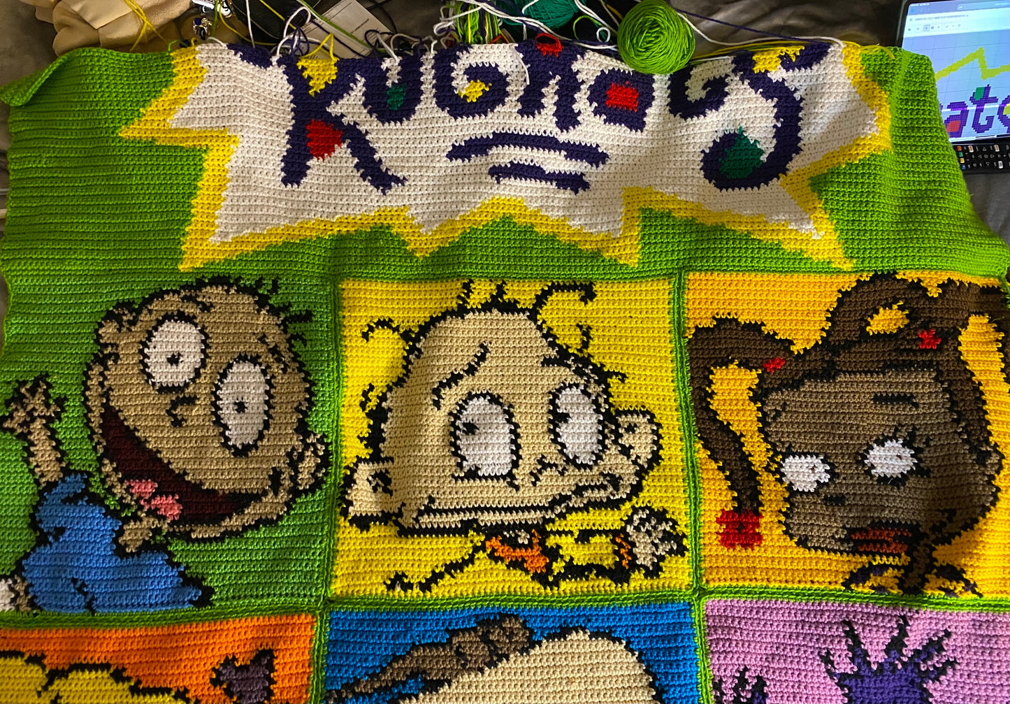Rugrats Character Throw Blanket