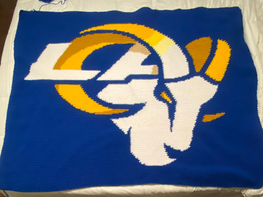 LA RAMS BLANKET (MADE TO ORDER)
