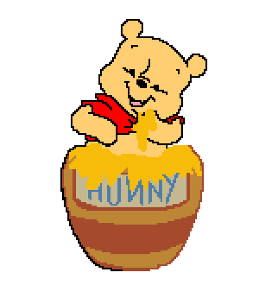 Winnie The Pooh Hunny Jar BLANKET PATTERN